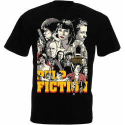 Pulp Fiction Black T Shirt Quentin Tarantino '94 John Travolta Samuel L. Jackson Black Pulp Fiction Black T Shirt Quentin Tarantino '94 John Travolta Samuel L. Jackson Black
