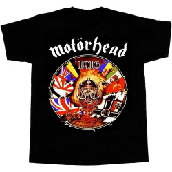 Motorhead Motrhead 1916 Kilmister Short-Long Sleeve Black Men T Shirt Black