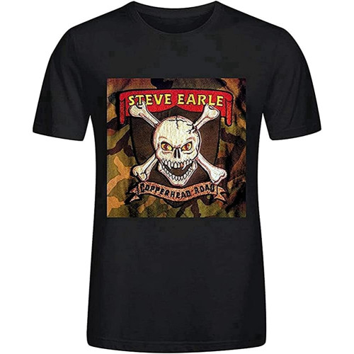 Short Sleeve Steve Earle Copperhead Road Mens Men T Shirt Black