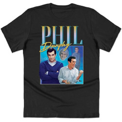 Phil Dunphy Homage Men T Shirt Tee Funny TV Show Retro 90's Vintage Black