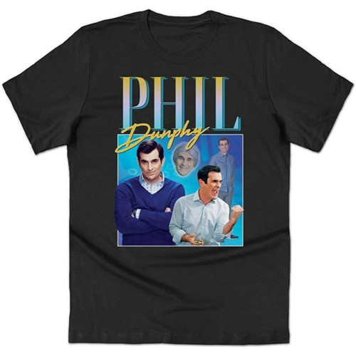 Phil Dunphy Homage Men T Shirt Tee Funny TV Show Retro 90's Vintage Black Phil Dunphy Homage Men T Shirt Tee Funny TV Show Retro 90's Vintage Black