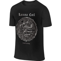 Mens Short Sleeve Lacuna Coil Black Anima Men T Shirt Black