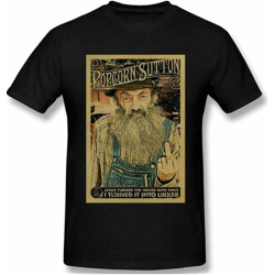 Popcorn Sutton Men T Shirt Father's Mother's Day Tee Vintage Gift for Men Black Popcorn Sutton Men T Shirt Father's Mother's Day Tee Vintage Gift for Men Black