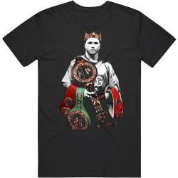 Saul Canelo Alvarez The King Boxing Fan T Shirt Black