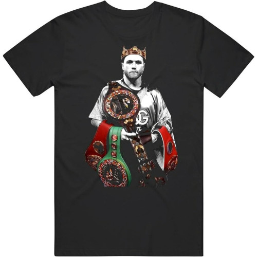 Saul Canelo Alvarez The King Boxing Fan T Shirt Black Saul Canelo Alvarez The King Boxing Fan T Shirt Black