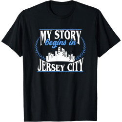 Jersey City Shirt | Born in Jersey City T-Shirt