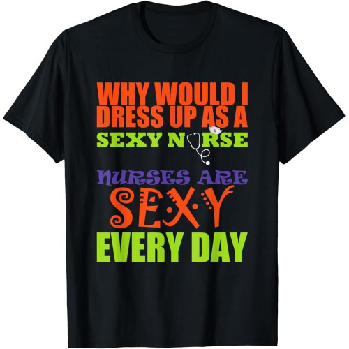 Nurses are Cotton Men Every Day Funny Halloween T-Shirt T-Shirt