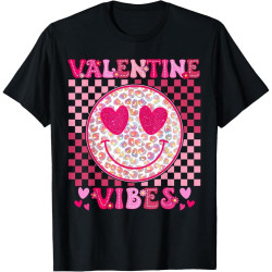 Retro Valentine's Day Heart Valentine Vibes Boys Girls Boys Girls T-Shirt Retro Valentine's Day Heart Valentine Vibes Boys Girls Boys Girls T-Shirt