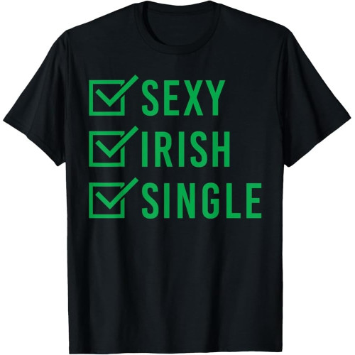 Cotton Men Irish Single Shirt St. Patricks Day Men Women Gift T-Shirt