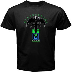 Queensryche Empire Logo Men' Black T-Shirt Black Queensryche Empire Logo Men' Black T-Shirt Black