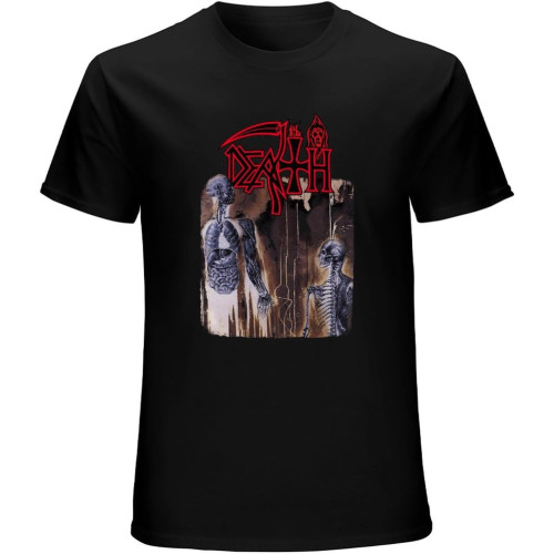 Death Metal Top Sweatshirt Short Sleeve Black