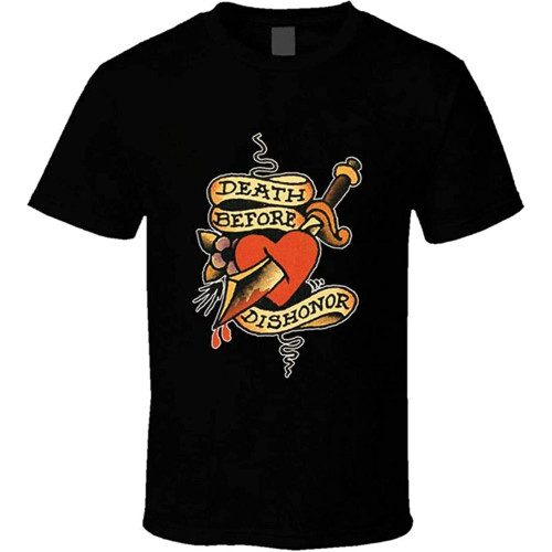 Sailor Jerry Tattoo Death Before Dishonor Men' T-Shirts Sailor Jerry Tattoo Death Before Dishonor Men' T-Shirts