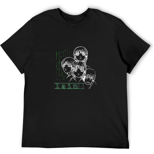 Serial Experiments Lain Leisure Manga Anime Iwakura Top Sweatshirt Short Sleeve Black Serial Experiments Lain Leisure Manga Anime Iwakura Top Sweatshirt Short Sleeve Black
