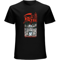 Death Symbolic Top Sweatshirt Short Sleeve Black