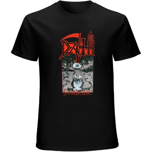 Death Symbolic Top Sweatshirt Short Sleeve Black