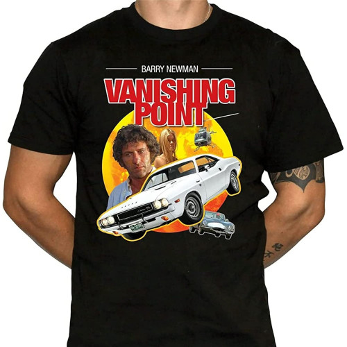 Men' Vanishing Point T-Shirt - Cult Car Movie - Muscle Cars - 100% Cotton