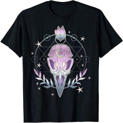 Pastel Goth Creepy Bird Skull - Moon Crystals Aesthetic Gift T-Shirt Funny GiftTop Sweatshirt Short Sleeve Black Pastel Goth Creepy Bird Skull - Moon Crystals Aesthetic Gift T-Shirt Funny GiftTop Sweatshirt Short Sleeve Black