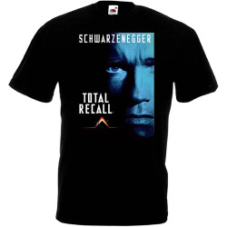 Total Recall v1 T-Shirt PosterTop Sweatshirt Short Sleeve Black