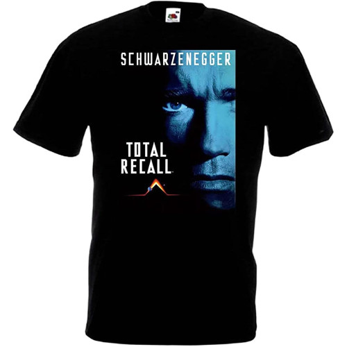 Total Recall v1 T-Shirt PosterTop Sweatshirt Short Sleeve Black
