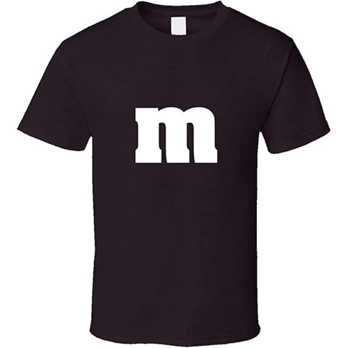 M and M's Candy Letter M Halloween Costume Candy Funny Trending T-ShirtTop Sweatshirt Short Sleeve Black M and M's Candy Letter M Halloween Costume Candy Funny Trending T-ShirtTop Sweatshirt Short Sleeve Black