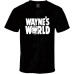 Wayne' World 90' Costume Party Shirt Black White Tshirt Men' Wayne' World 90' Costume Party Shirt Black White Tshirt Men'