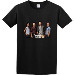 Men's Hawaii Five O 2010 Cotton T ShirtTop Sweatshirt Short Sleeve Black Men's Hawaii Five O 2010 Cotton T ShirtTop Sweatshirt Short Sleeve Black