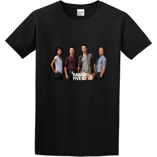 Men's Hawaii Five O 2010 Cotton T ShirtTop Sweatshirt Short Sleeve Black Men's Hawaii Five O 2010 Cotton T ShirtTop Sweatshirt Short Sleeve Black