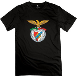 Man's Sl Benfica Logo O Neck Cute T ShirtTop Sweatshirt Short Sleeve Black Man's Sl Benfica Logo O Neck Cute T ShirtTop Sweatshirt Short Sleeve Black