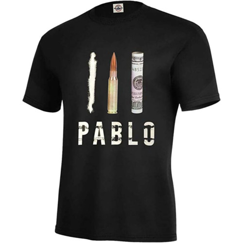 Zest Ambitious Generation of Pablo T-Shirt Money,Bullet,OCAINE,Cartel,Narcos Assorted Mens TEETop Sweatshirt Short Sleeve Black