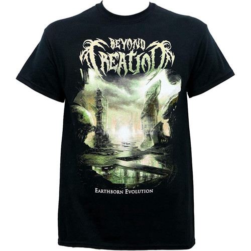 Beyond Creation Band Earthborn Album Cover Men Art T Shirt Short Sleeve Cotton TeeTop Sweatshirt Short Sleeve Black Beyond Creation Band Earthborn Album Cover Men Art T Shirt Short Sleeve Cotton TeeTop Sweatshirt Short Sleeve Black