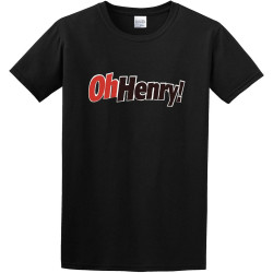 Oh Henry Candy Bar Cotton Round Neck Shirt for Mentop Sweatshirt Short Sleeve Black Oh Henry Candy Bar Cotton Round Neck Shirt for Mentop Sweatshirt Short Sleeve Black