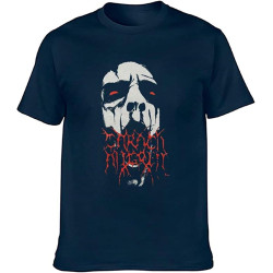 Carach Angren Face T Shirt Casual Custom Short Sleeve Cotton Navy XXL Carach Angren Face T Shirt Casual Custom Short Sleeve Cotton Navy XXL