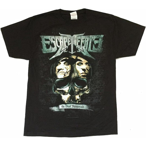 Escape The Fate Brain Dead Masquerade World Tour Az-Ca Men's Graphic T Shirt Black