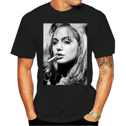 Man Clothing Discount T Shirt Angelina Jolie Brad Pitt Fight Club DVD Punk Ciggy Men's T-Shirt Top Tee Black Man Clothing Discount T Shirt Angelina Jolie Brad Pitt Fight Club DVD Punk Ciggy Men's T-Shirt Top Tee Black