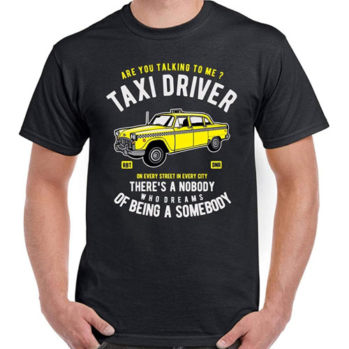 Taxi Driver Mens Funny Robert De NIRO Movie T-Shirt Cult 70'S Film Black Taxi Driver Mens Funny Robert De NIRO Movie T-Shirt Cult 70'S Film Black