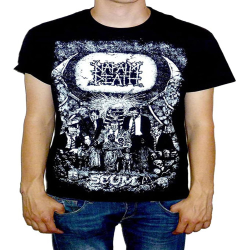 Napalm Death Scum Vintage T Shirt Black 3XL