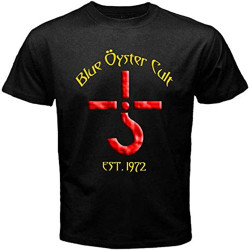 Blue Oyster Cult Logo Rock Band Legend Men's Black T-Shirt Black