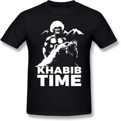 Male Khabib Nurmagomedov Time Eagle T Shirt Quality Short Sleeve Round Collar Big Size Homme T Shirt Black 3XL Male Khabib Nurmagomedov Time Eagle T Shirt Quality Short Sleeve Round Collar Big Size Homme T Shirt Black 3XL