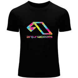 Men's Anjunabeats T Shirt Casual Custom Short Sleeve Cotton Black Men's Anjunabeats T Shirt Casual Custom Short Sleeve Cotton Black