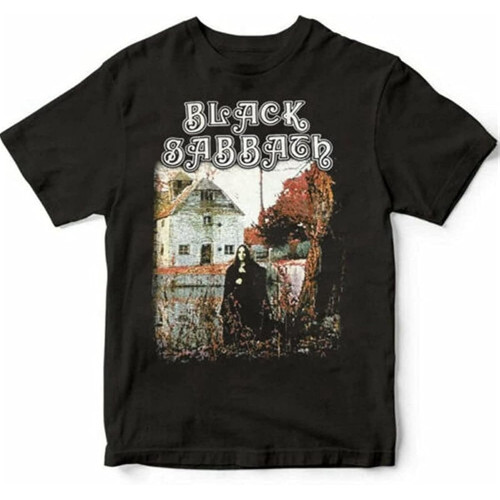 Black Sabbath First Album Vintage Mens T-Shirt Hot Trend Tee Gift 2021 Cotton Funny