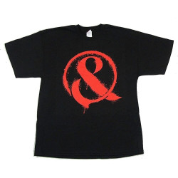 Mice & Men Red Paint Ampersand Black T Shirt Mice & Men Red Paint Ampersand Black T Shirt