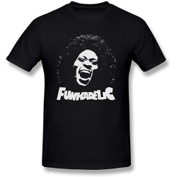Men's Funkadelic George Clinton Logo Black T Shirt Men's Funkadelic George Clinton Logo Black T Shirt