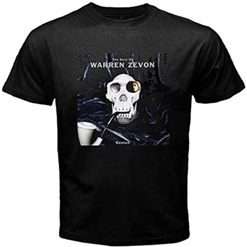 Warren Zevon Genius Cover Rock T-Shirt Graphic Tee Mens Shirt Warren Zevon Genius Cover Rock T-Shirt Graphic Tee Mens Shirt