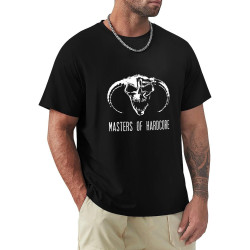 Masters of Hardcore Print T Shirts Black