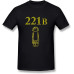 by Men' 221B Baker Street Door Summer Round Neck T Shirt