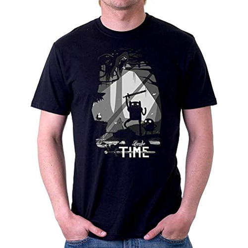 Scary Limbo Time Finn Jake Mens Printed Cotton T-Shirt Scary Limbo Time Finn Jake Mens Printed Cotton T-Shirt
