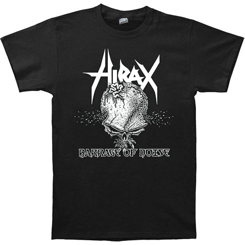 Hirax Barrage of Noise 2001 Skull Album Cover T-Shirt Mens Tee Hirax Barrage of Noise 2001 Skull Album Cover T-Shirt Mens Tee