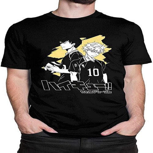 Haikyuu!! Cool Tees Novelty T-Shirts Short Sleeve for Men Haikyuu!! Cool Tees Novelty T-Shirts Short Sleeve for Men