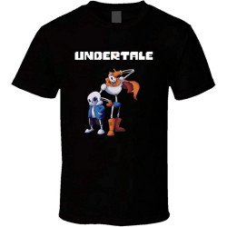 Sans and Papyrus Undertale T-Shirt Graphic Tee for Men Sans and Papyrus Undertale T-Shirt Graphic Tee for Men