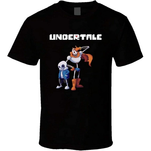 Sans and Papyrus Undertale T-Shirt Graphic Tee for Men Sans and Papyrus Undertale T-Shirt Graphic Tee for Men